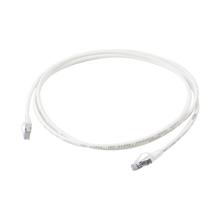 Cargar imagen en el visor de la galería, Patch cord "skinny" cat6a blindado s/ftp, 7ft, diámetro reducido 28 awg, color blanco