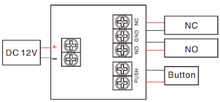 Cargar imagen en el visor de la galería, YLI PCB505 - Modulo de retardo de tiempo / Salidas NC y no / Conexión de botón / Voltaje 12 VDC / Ajustable 1 a 30 segundos/