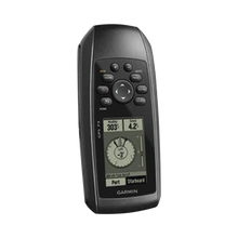 Cargar imagen en el visor de la galería, GPS portátil GPSMAP 73 con pantalla de cristal liquido, escala de 4 niveles de gris, hasta mil puntos de almacenamiento interno, sumergible y flotante.