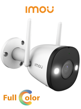 Cargar imagen en el visor de la galería, IMOU Bullet 2 (IPC-F22FEN-0280B-imou) - Camara IP Bullet Wifi de 2 Megapixeles/ Full Color/ Disuasion Activa con Estrobo y Sirena Integrados/ 108 Grados/ 30 Mts de IR/ H.265/ IP67/ Audio/Microfono Integrado/ Deteccion de Humanos/ Ranura para MicroSD/