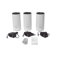 Cargar imagen en el visor de la galería, Router inalámbrico mesh para hogar, doble banda AC, doble puerto Gigabit, 2 antenas internas con seguridad.