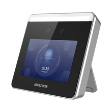Cargar imagen en el visor de la galería, Terminal WIFI de Reconocimiento Facial ULTRA RÁPIDO y lectura de CÓDIGOS QR / Asistencia + Control de Acceso / Soporta APP de Hik-Connect (P2P) / Hasta 1.5 Mts de Reconocimiento Incluso en Movimiento