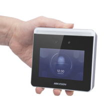 Cargar imagen en el visor de la galería, Terminal WIFI de Reconocimiento Facial ULTRA RÁPIDO y lectura de CÓDIGOS QR / Asistencia + Control de Acceso / Soporta APP de Hik-Connect (P2P) / Hasta 1.5 Mts de Reconocimiento Incluso en Movimiento