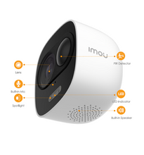 Cargar imagen en el visor de la galería, IMOU LOOC (IPC-C26EN)- Camara IP Bullet WiFi de 2 Megapixeles/ Lente de 2.8mm/ 111 Grados de Apertura/ Disuasion Activa/ Sirena y Luz integradas/ H.265/ Audio Bidireccional/ Ranura MicroSD/ PIR Integrado/ IP65/ Compatible con Alexa/