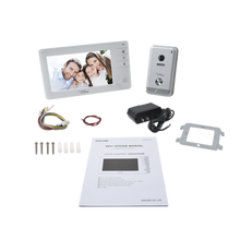 Cargar imagen en el visor de la galería, Videoportero a color de 7" (monitor y frente de calle), Manos libres/Expandible a un total de 3 monitores