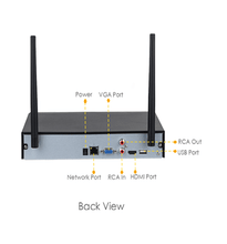 Cargar imagen en el visor de la galería, IMOU KIT/NVR1104HS-W/4-G22 - Kit de 4 Camaras Inalámbricas de 2 Megapixeles/ WiFi/ Disco Duro de 1 TB Incluido/ H.265+/ NVR con Antena Dual Mimo 2x2/ Auto-Emparejamiento/ Microfono Integrado/ IR de 30 Mts/ Ranura MicroSD/ Uso Exterior
