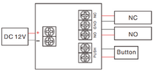 Cargar imagen en el visor de la galería, YLI PCB505 - Modulo de retardo de tiempo / Salidas  NC y no / Conexión de botón / Voltaje 12 VDC / Ajustable 1 a 30 segundos/
