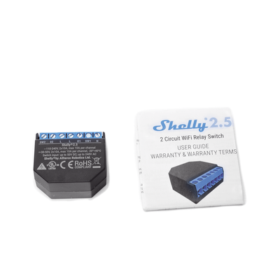 Shelly 2.5, Relevador / Interruptor Wi-Fi