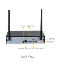 Cargar imagen en el visor de la galería, IMOU KIT/NVR1104HS-W/4-G22 - Kit de 4 Camaras Inalámbricas de 2 Megapixeles/ WiFi/ Disco Duro de 1 TB Incluido/ H.265+/ NVR con Antena Dual Mimo 2x2/ Auto-Emparejamiento/ Microfono Integrado/ IR de 30 Mts/ Ranura MicroSD/ Uso Exterior
